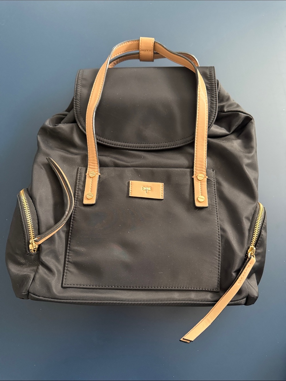 Kate Landry Black Nylon Backpack